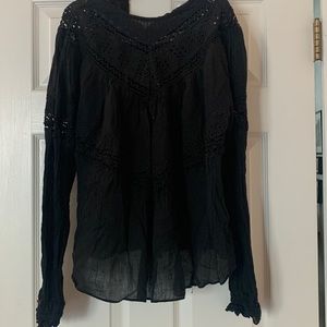 Black long sleeve, L